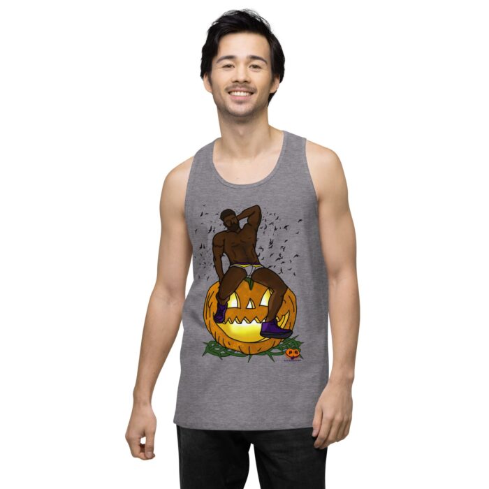 Men’s premium tank top - Jack O Lantern - Image 42