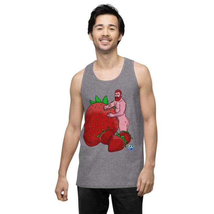 Men’s premium tank top - Red and Wild
