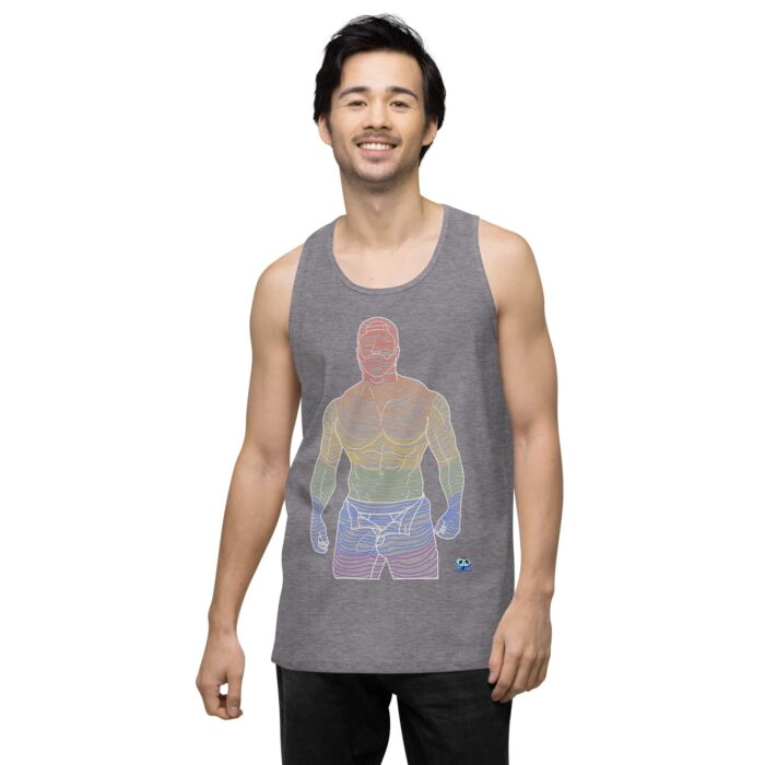 Men’s premium tank top - Ripples - Image 43