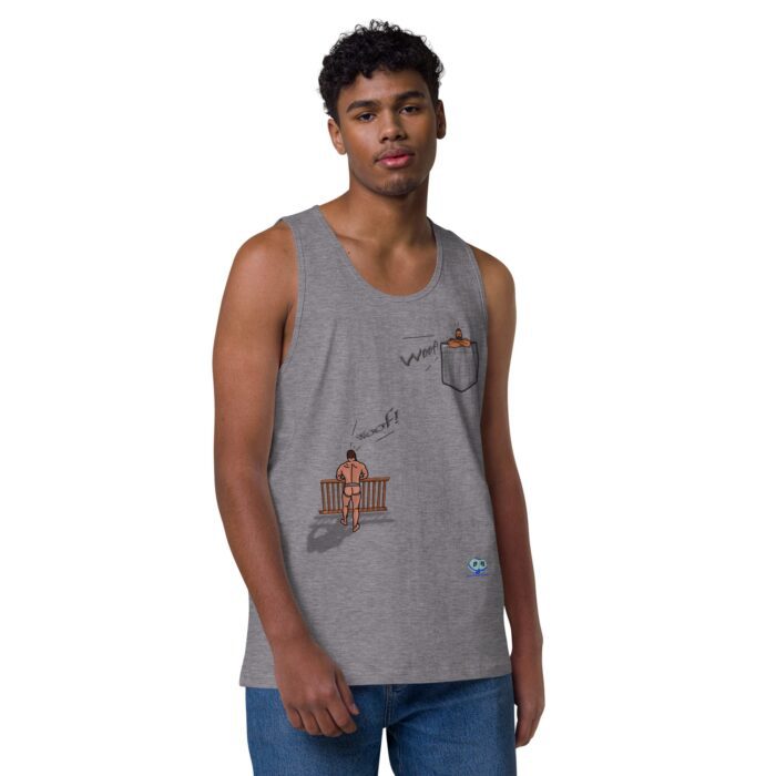 Men’s premium tank top - Bear Call - Image 33