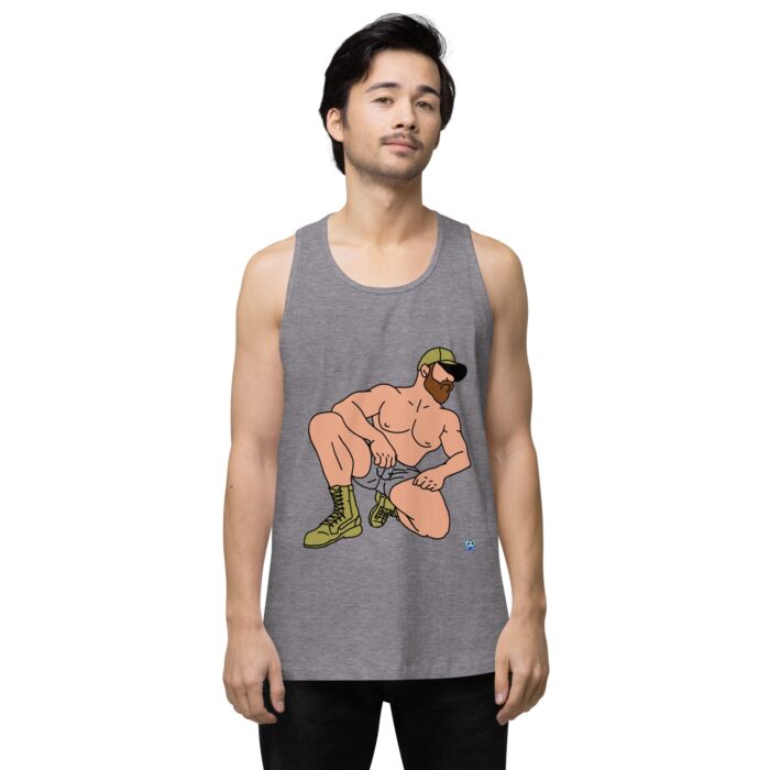 Men’s premium tank top - Combat Boots - Image 41