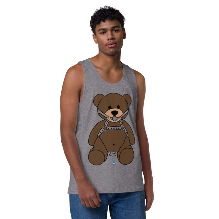 Men’s premium tank top - Gagged Teddy Bear (Butt Plug)
