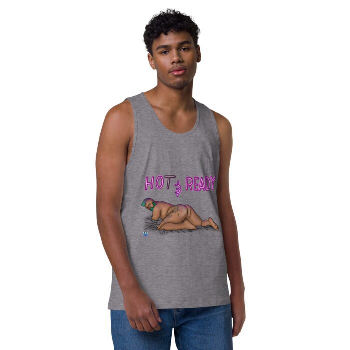Men’s premium tank top - Hot and Ready - Image 33