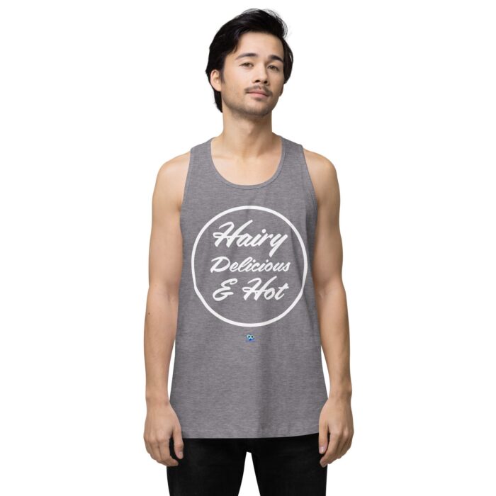Men’s premium tank top - Hot Hairy Delicious - Image 41