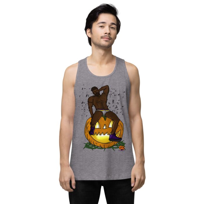 Men’s premium tank top - Jack O Lantern - Image 41