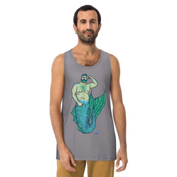 Men’s premium tank top - MerCub Green - Image 17