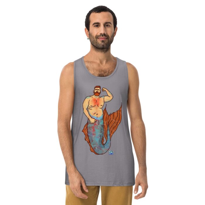 Men’s premium tank top - MerCub Orange - Image 17
