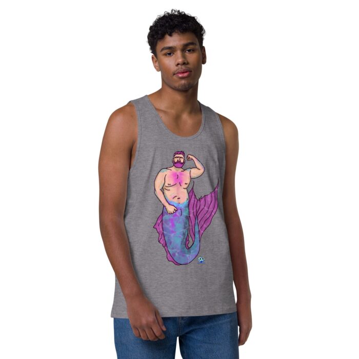 Men’s premium tank top - MerCub Pink