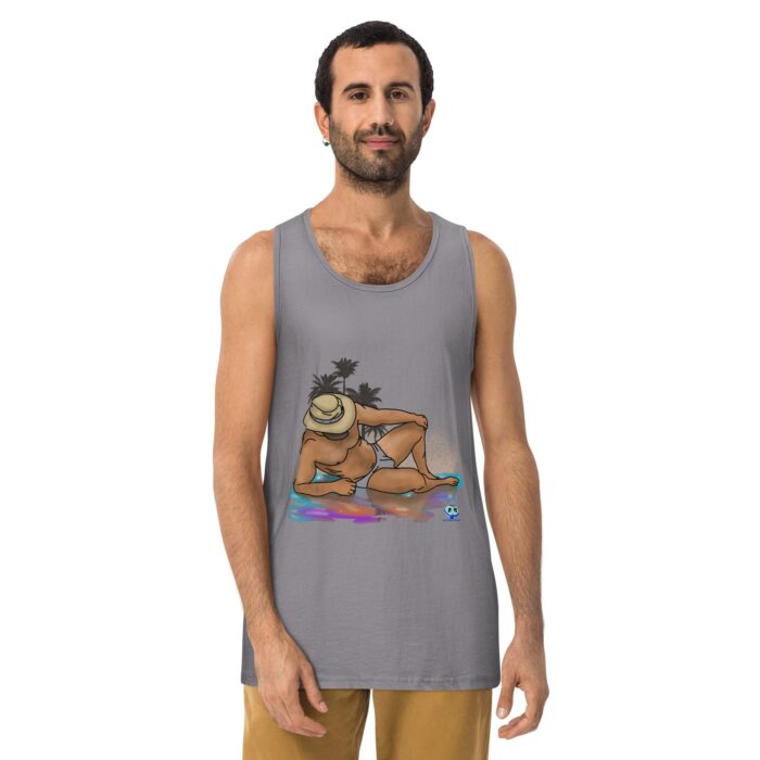Men’s premium tank top - Oasis - Image 17