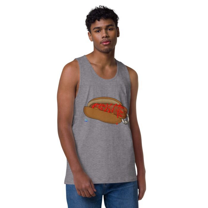 Men’s premium tank top - Real Bad Hotdog - Image 33