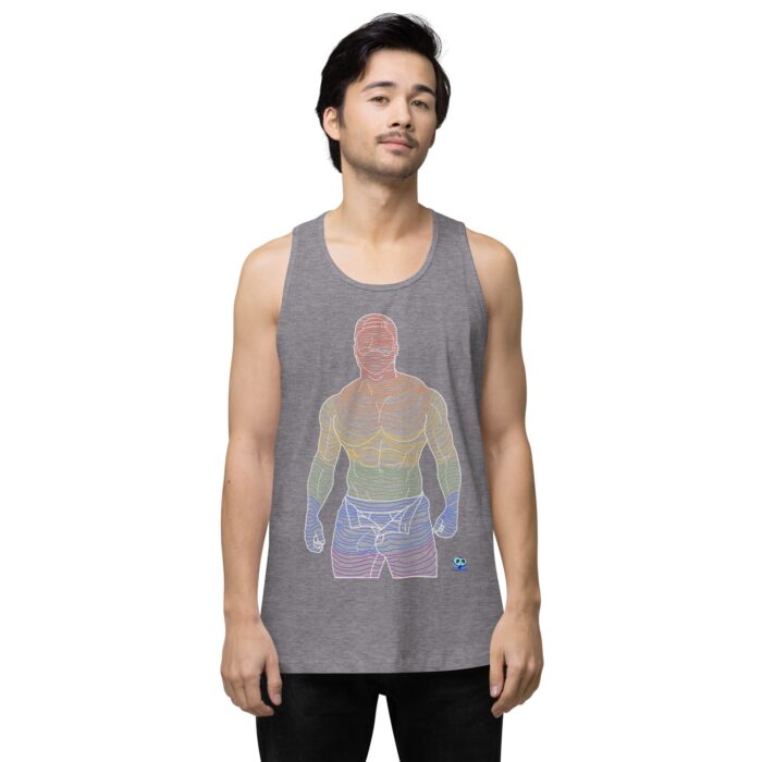 Men’s premium tank top - Ripples - Image 42