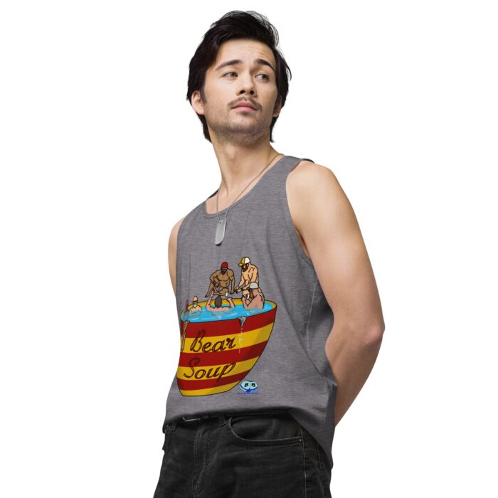 Men’s premium tank top - Bear Soup - Image 44