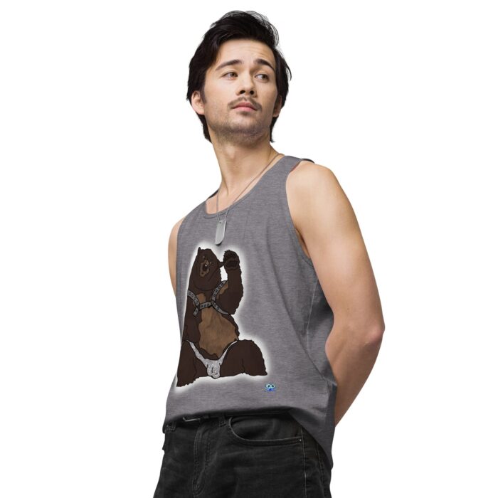 Men’s premium tank top - Disco Bear - Image 44