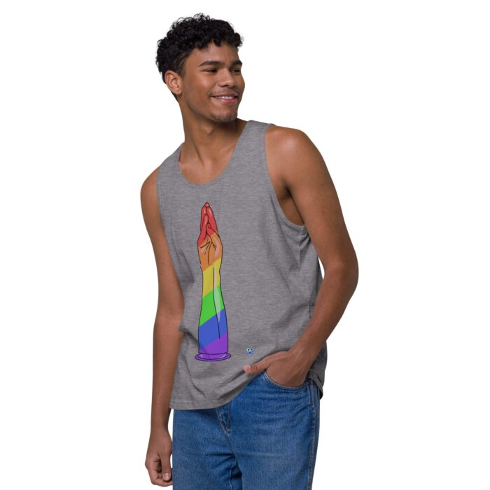 Men’s premium tank top - Handy Stripes - Image 36