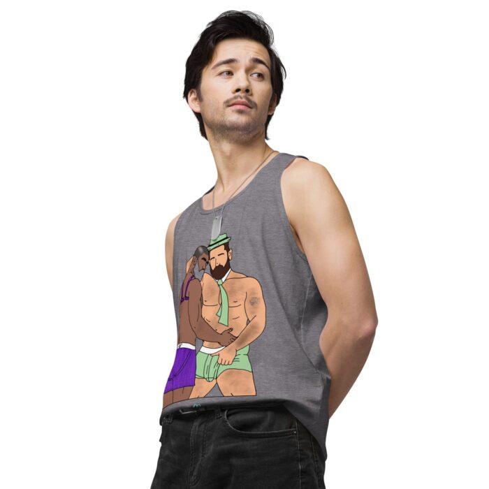 Men’s premium tank top - He's Got a Basket - Image 45