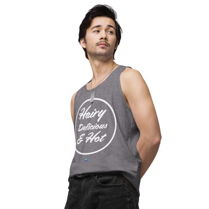 Men’s premium tank top - Hot Hairy Delicious - Image 44