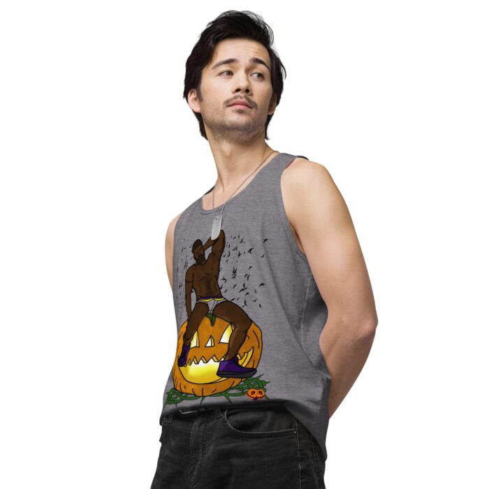 Men’s premium tank top - Jack O Lantern - Image 44