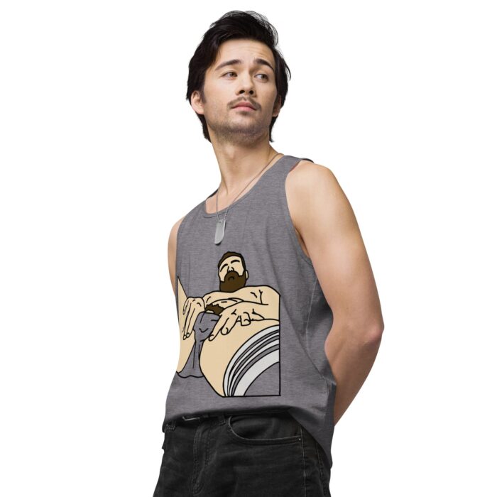 Men’s premium tank top - Peekaboo Bush - Image 44