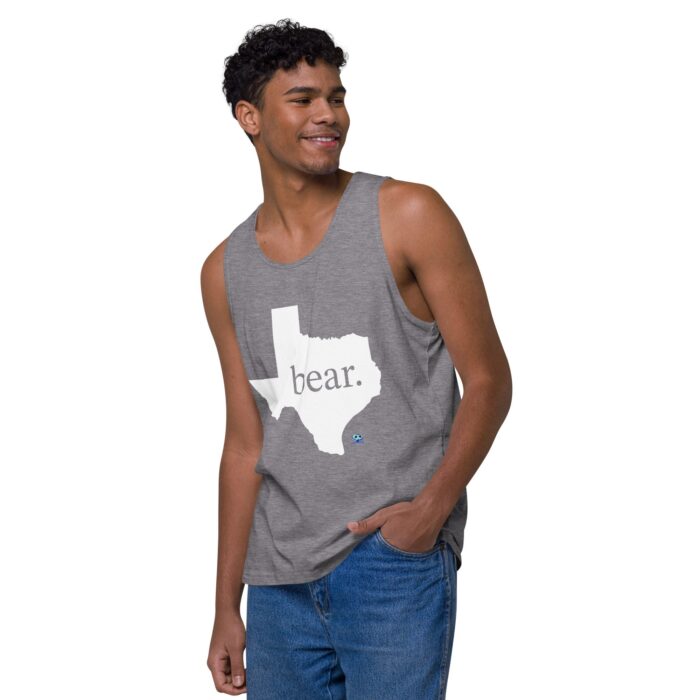 Men’s premium tank top - Texas Bear - Image 35
