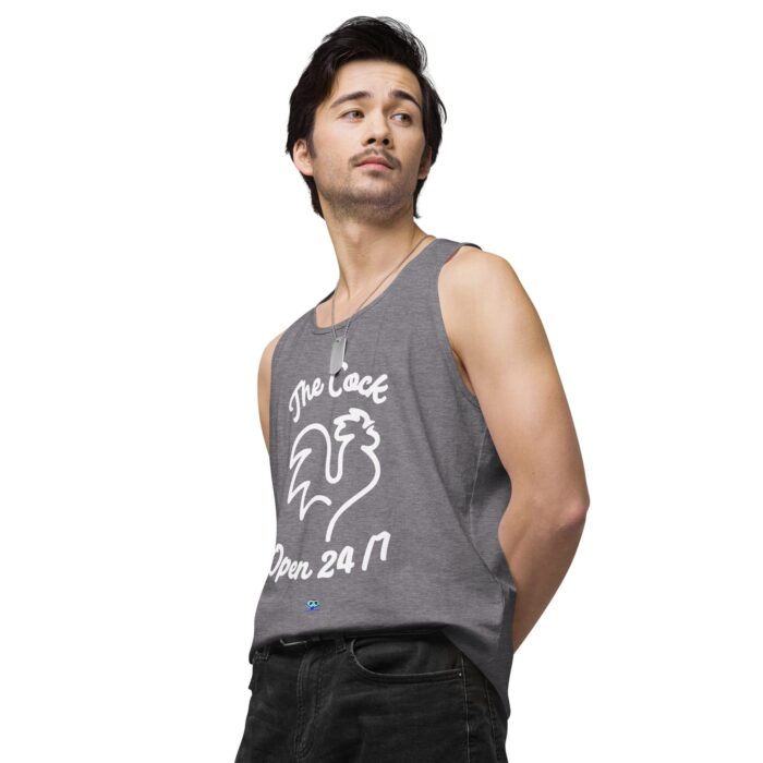 Men’s premium tank top - The Cock Open 24/7 - Image 44