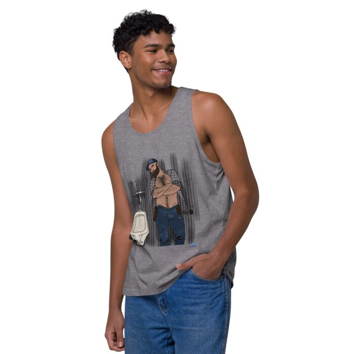 Men’s premium tank top - Urinal - Image 35