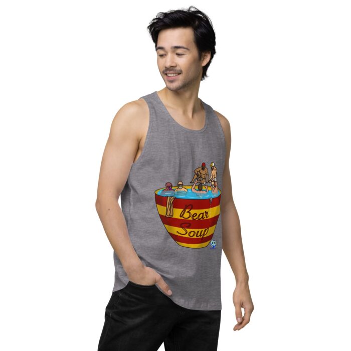 Men’s premium tank top - Bear Soup - Image 43