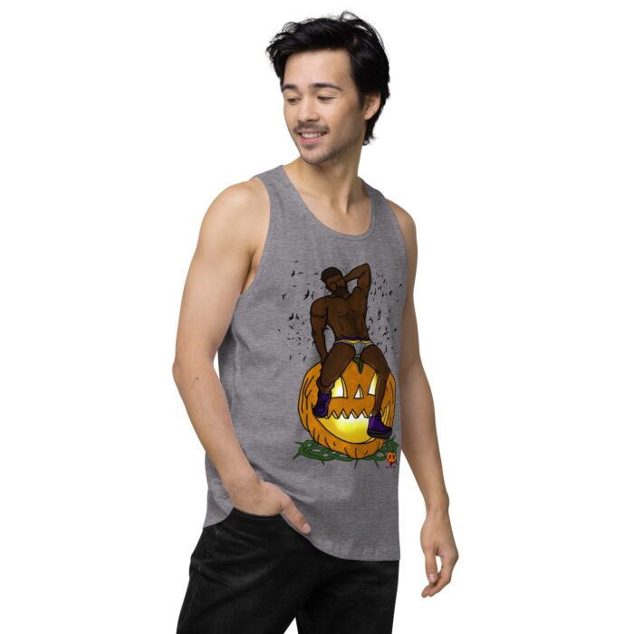 Men’s premium tank top - Jack O Lantern - Image 43
