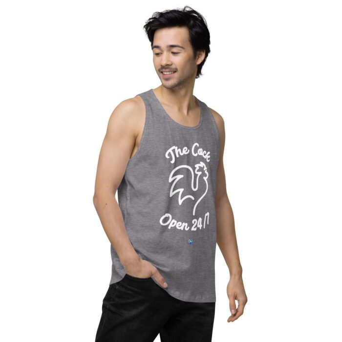 Men’s premium tank top - The Cock Open 24/7 - Image 43