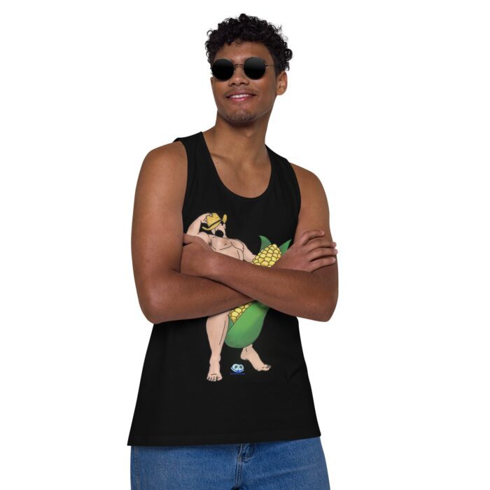 Men’s premium tank top - Aww Shucks - Image 3