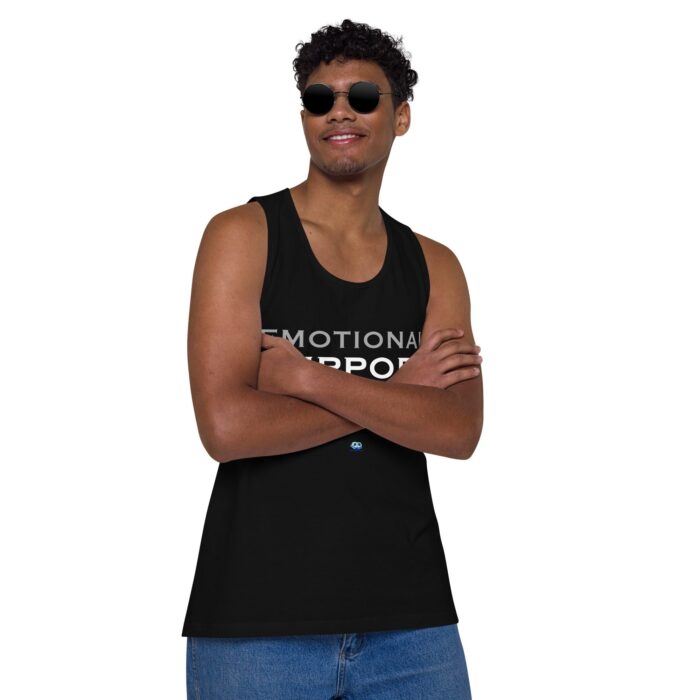 Men’s premium tank top - Emotional Support Top - Image 3