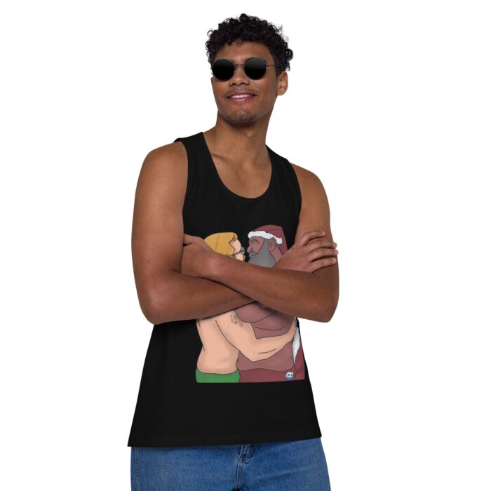 Men’s premium tank top - Mr & Mr Clause - Image 3