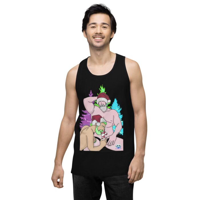 Men’s premium tank top - Peppermint Stick - Image 3