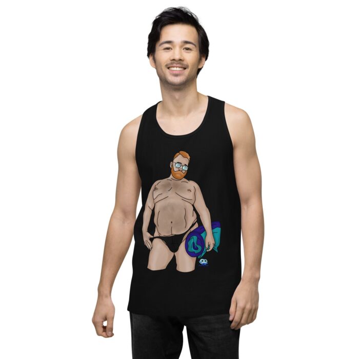 Men’s premium tank top - Ready for the Pool - Image 3
