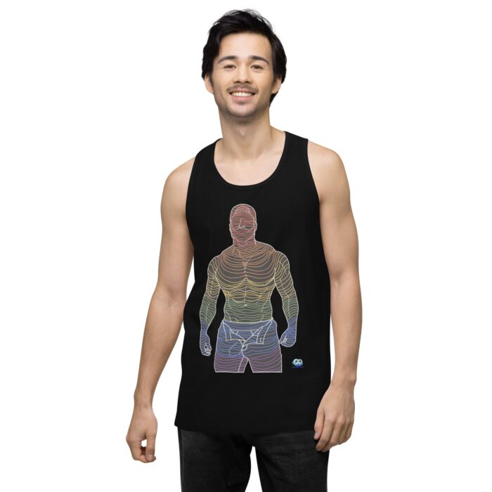 Men’s premium tank top - Ripples - Image 3