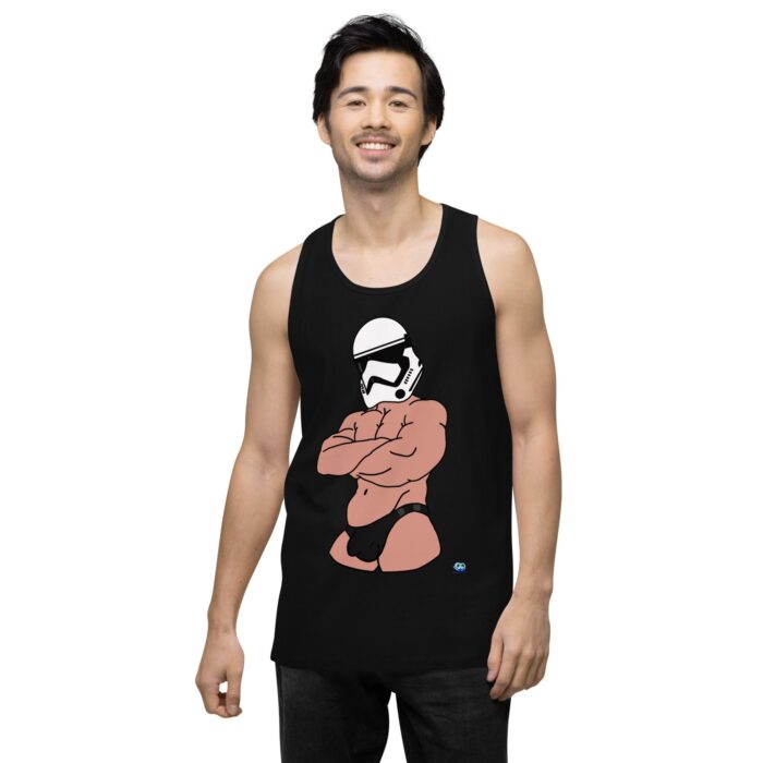 Men’s premium tank top - Super Trooper - Image 3