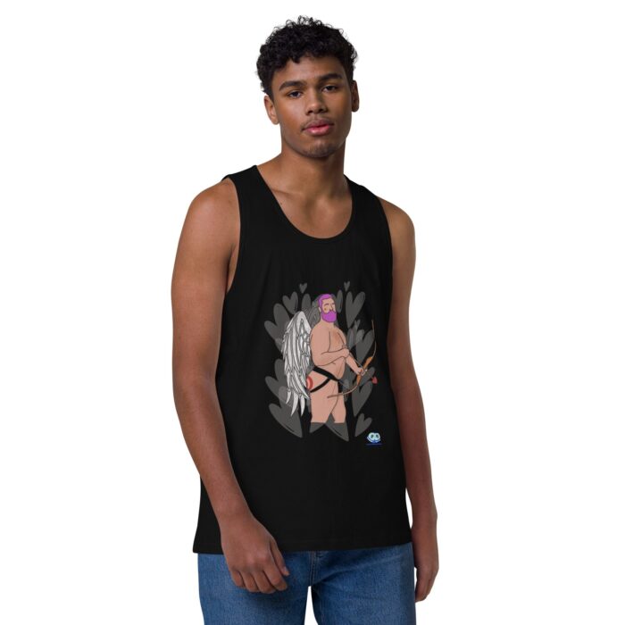 Men’s premium tank top - (Cupid) Target Acquired - Image 2