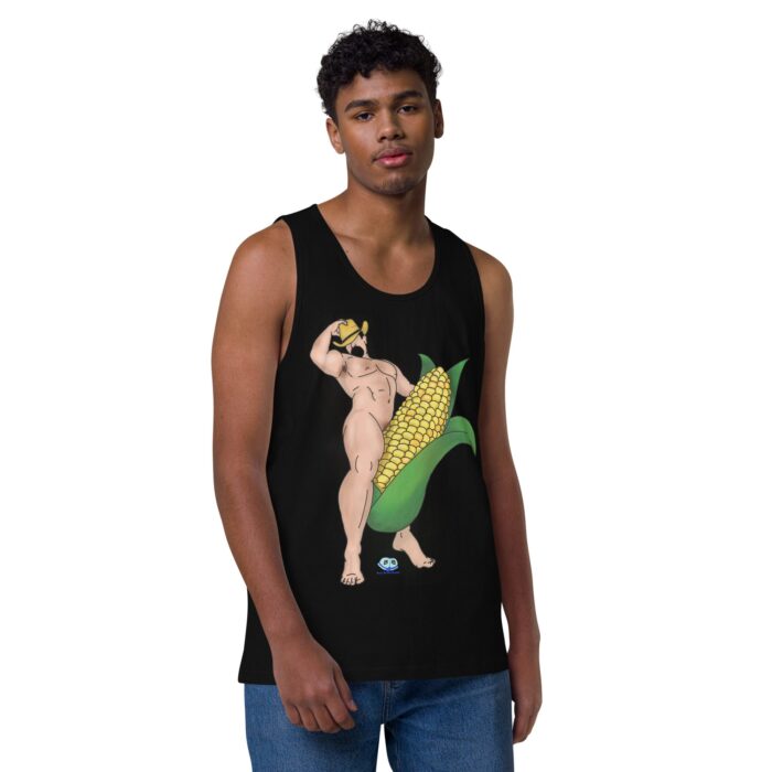 Men’s premium tank top - Aww Shucks - Image 2