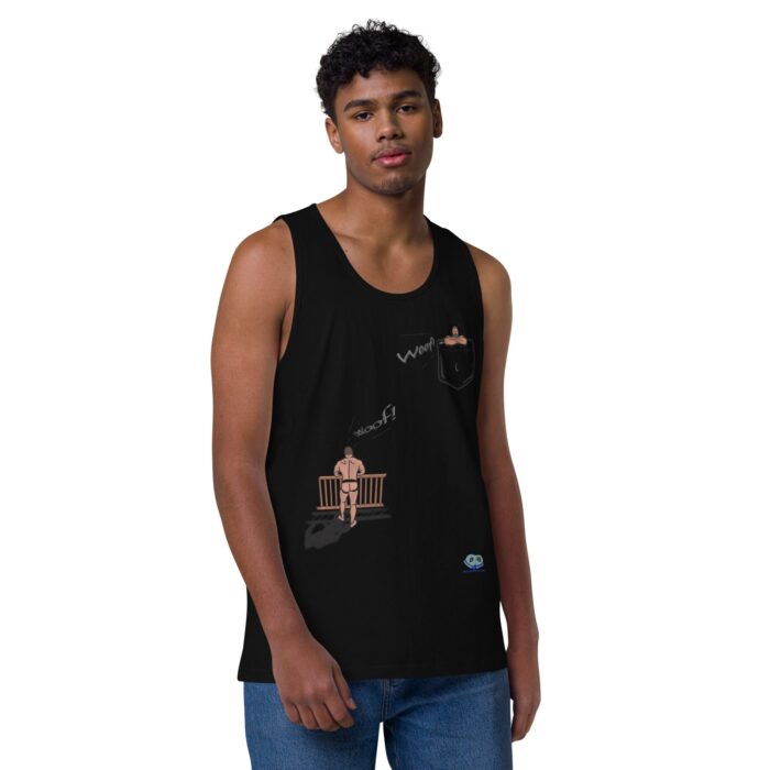 Men’s premium tank top - Bear Call - Image 2