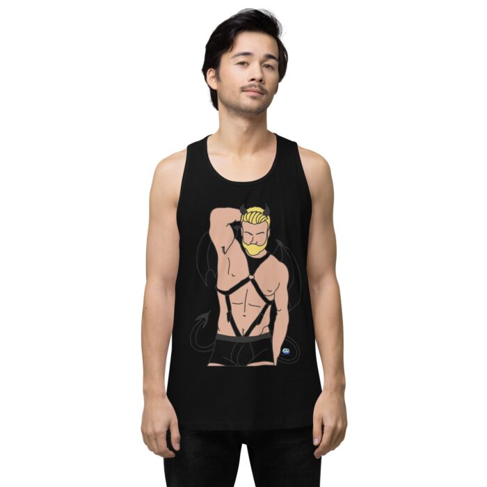 Men’s premium tank top - Devil - Image 2