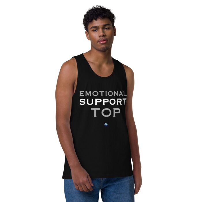 Men’s premium tank top - Emotional Support Top - Image 2
