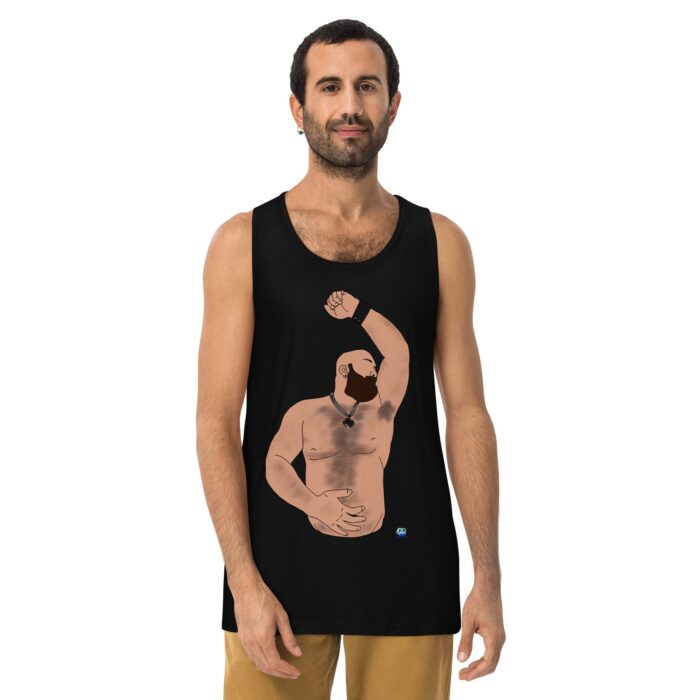 Men’s premium tank top - Hairy Pits - Image 2