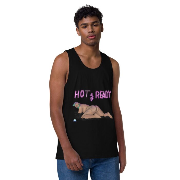 Men’s premium tank top - Hot and Ready - Image 2