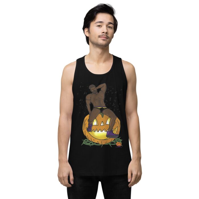 Men’s premium tank top - Jack O Lantern - Image 2