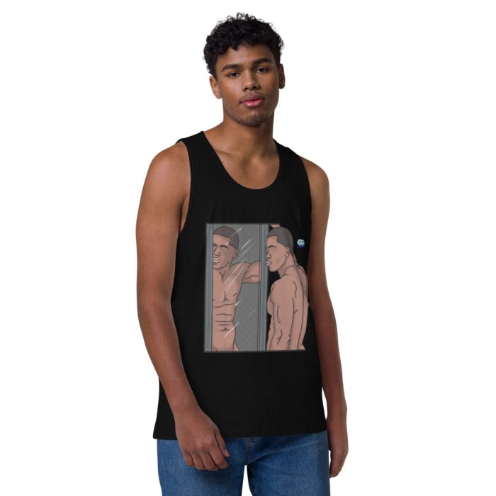 Men’s premium tank top - Man in the Mirror - Image 2