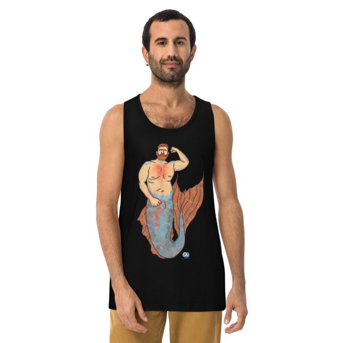 Men’s premium tank top - MerCub Orange - Image 2