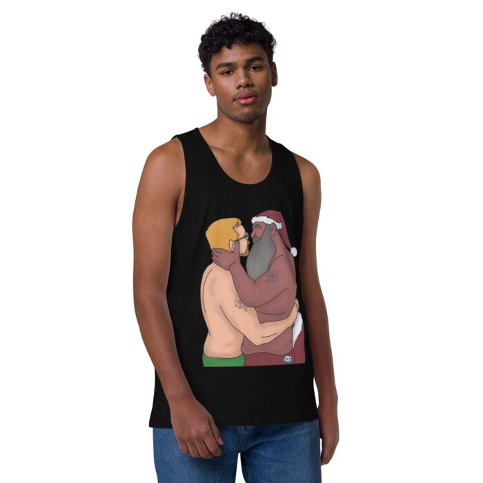 Men’s premium tank top - Mr & Mr Clause - Image 2