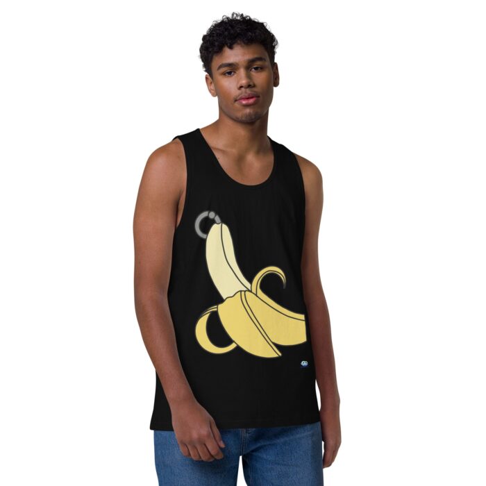 Men’s premium tank top - Pierced Banana - Image 2