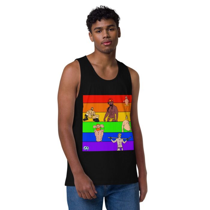 Men’s premium tank top - Pride Rows