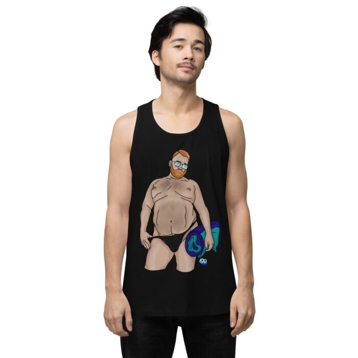 Men’s premium tank top - Ready for the Pool - Image 2