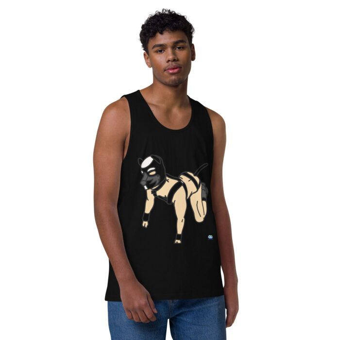 Men’s premium tank top - Pup Play - Image 2